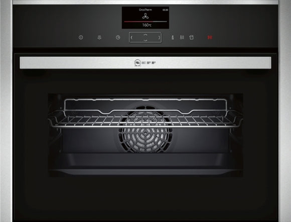 N 90, BUILT-IN COMPACT OVEN WITH STEAM FUNCTION, 60 X 45 CM, STAINLESS STEEL C17FS32H0B