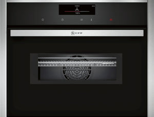 N 90, BUILT-IN COMPACT OVEN WITH MICROWAVE FUNCTION, 60 X 45 CM, STAINLESS STEEL C28MT27H0B