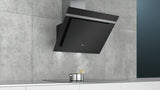 iQ300, wall-mounted cooker hood, 80 cm, clear glass black printed LC87KHM60B