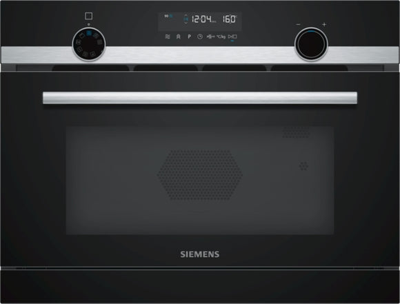 iQ500, Built-in compact microwave with steam function, 60 x 45 cm, Stainless steel CP565AGS0B