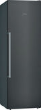 iQ500, free-standing freezer, 186 x 60 cm, Black stainless steel GS36NAXFV