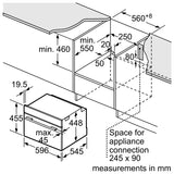 N 70, BUILT-IN MICROWAVE, 60 X 45 CM, STAINLESS STEEL C17UR02N0B