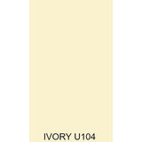 IVORY, CREAM & WHITE MFC PANELS - X1 LONG SELECTED COLOUR 2MM EDGE