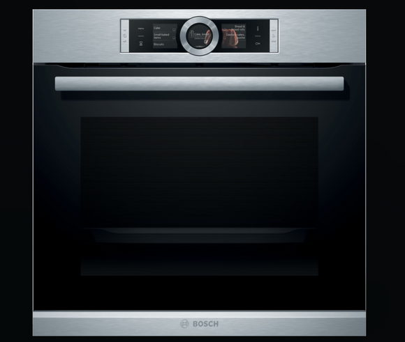 BOSCH SERIES 8, 60 x 60 cm, OVEN, STAINLESS STEEL HRG6769S6B BUILT IN/STEAM FUNCTION