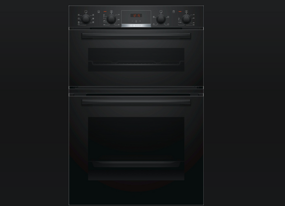 BOSCH SERIES 4, DOUBLE OVEN, BLACK MBS533BB0B BUILT IN