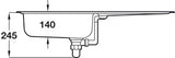 Rangemaster Euroline Single Bowl and Drainer Sink