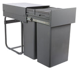 Waste Boss Duo, Pull Out Waste Bin, for Hinged Door Cabinet Width Min. 400 mm 502.21.413
